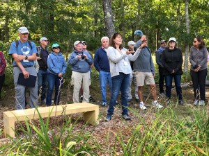 Susan Anthony describing the community garden