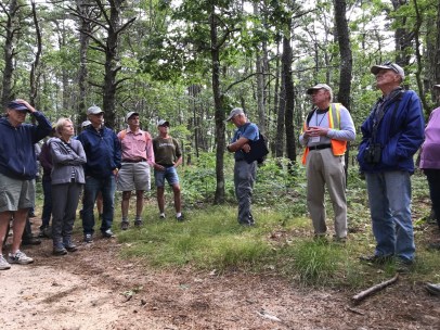 Mike Fisher relating history of the firing range